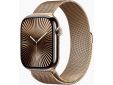 Apple Watch Series 10 GPS + Cellular 46mm Gold Titanium Case with Gold Milanese Loop - S/M