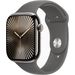 Apple Apple Watch Series 10 GPS + Cellular 46mm Natural Titanium Case with Stone Grey Sport Band - S/M