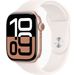 Apple Apple Watch Series 10 GPS + Cellular 46mm Rose Gold Aluminium Case with Light Blush Sport Band - S/M