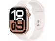 Apple Watch Series 10 GPS + Cellular 46mm Rose Gold Aluminium Case with Light Blush Sport Band - S/M