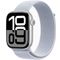 Apple Watch Series 10 GPS + Cellular 42mm Silver Aluminium Case with Blue Cloud Sport Loop 