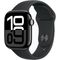 Apple Watch Series 10 GPS 42mm Jet Black Aluminium Case with Black Sport Band - S/M 