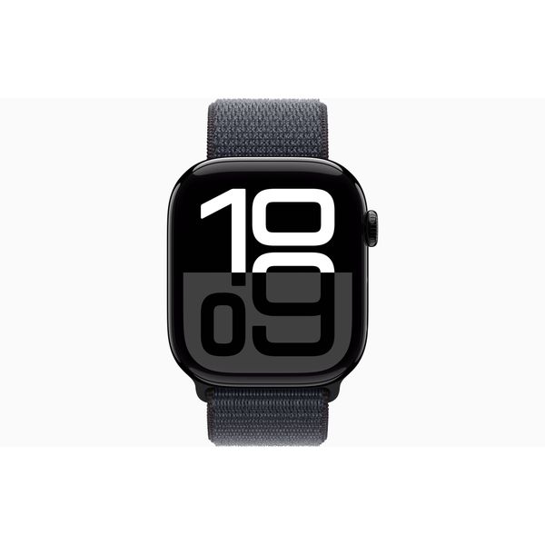 Apple Apple Watch Series 10 GPS + Cellular 42mm Jet Black Aluminium Case with Ink Sport Loop