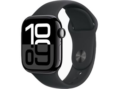 Apple Watch Series 10 GPS 42mm Jet Black Aluminium Case with Ink Sport Loop