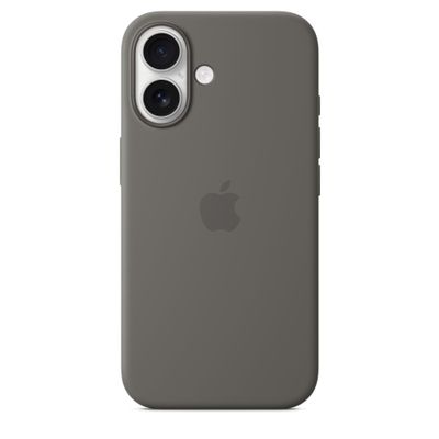 iPhone 16 Silicone Case with MagSafe - Stone Gray Apple