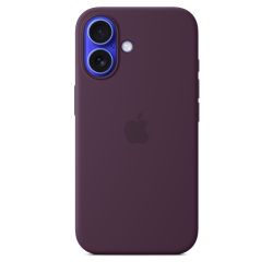 iPhone 16 Silicone Case with MagSafe - Plum Apple