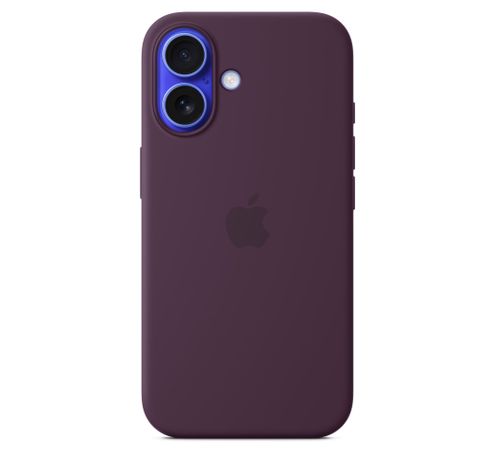 iPhone 16 Silicone Case with MagSafe - Plum  Apple