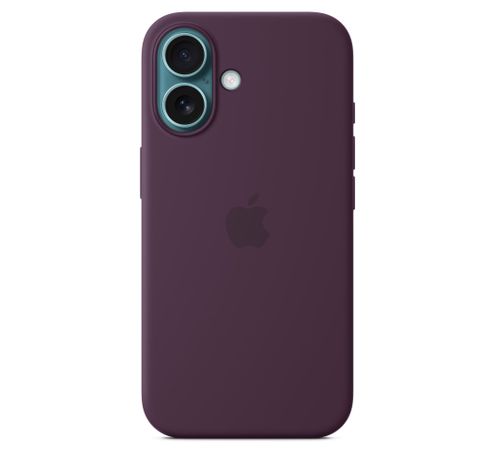 iPhone 16 Silicone Case with MagSafe - Plum  Apple