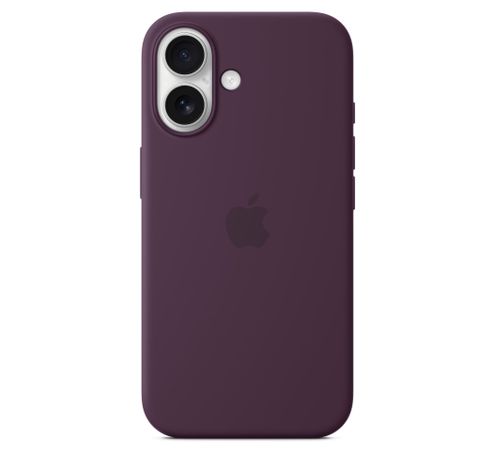 iPhone 16 Silicone Case with MagSafe - Plum  Apple