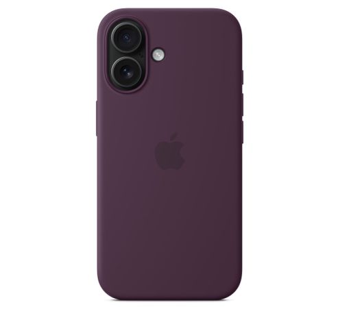 iPhone 16 Silicone Case with MagSafe - Plum  Apple