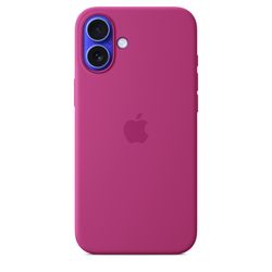 Siliconenhoesje met MagSafe voor iPhone 16 - Fuchsia 