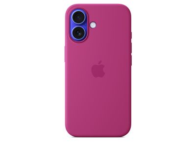 Siliconenhoesje met MagSafe voor iPhone 16 - Fuchsia