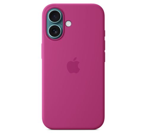 Siliconenhoesje met MagSafe voor iPhone 16 - Fuchsia  Apple