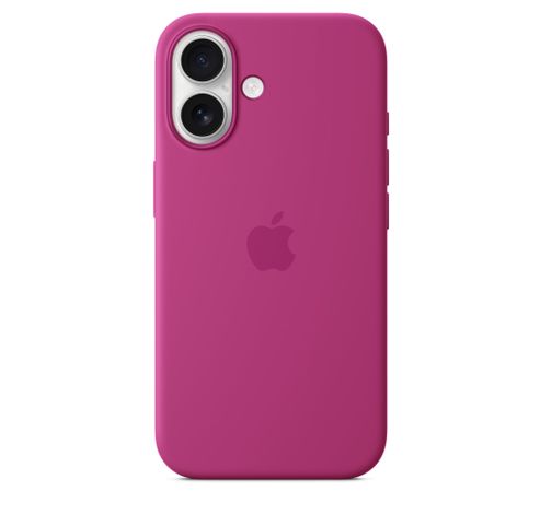 Siliconenhoesje met MagSafe voor iPhone 16 - Fuchsia  Apple