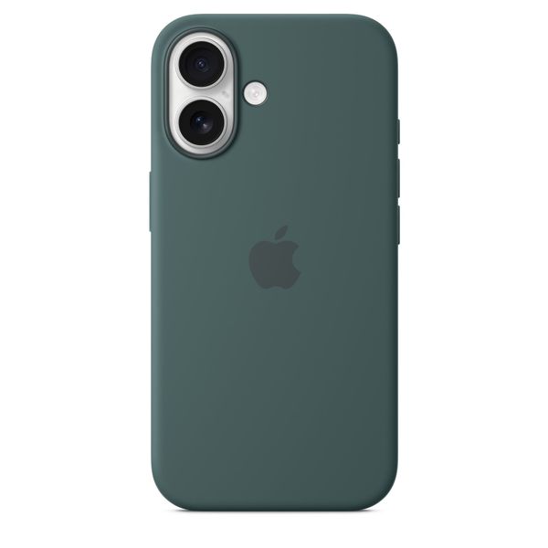 Siliconenhoesje met MagSafe voor iPhone 16 - Blauwgroen 