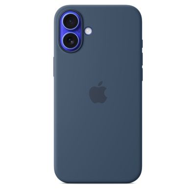 Siliconenhoesje met MagSafe voor iPhone 16 Plus - Denim Apple