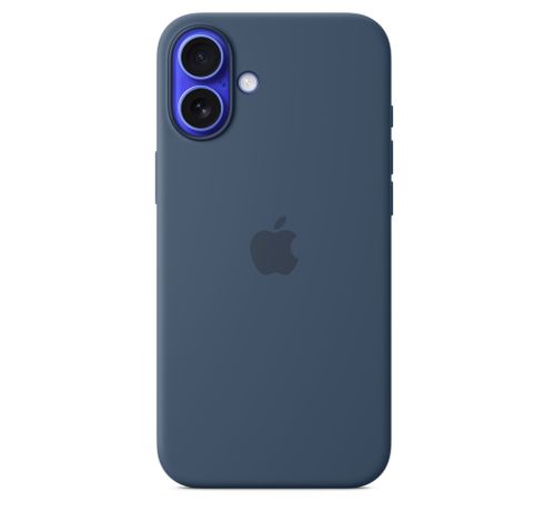 iPhone 16 Plus Silicone Case with MagSafe - Denim  Apple