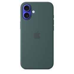 iPhone 16 Plus Silicone Case with MagSafe - Lake Green Apple