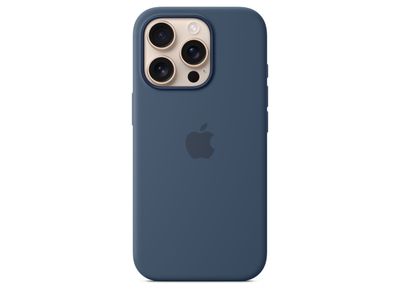 Siliconenhoesje met MagSafe voor iPhone 16 Pro - Denim