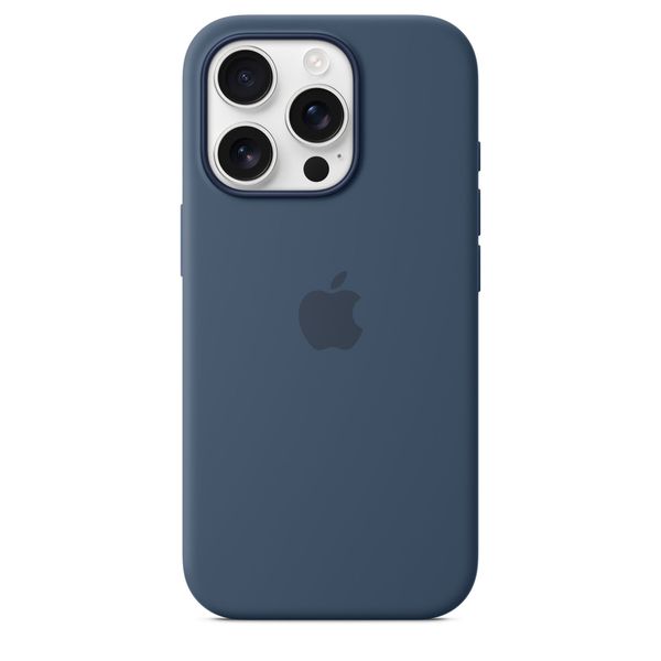 Siliconenhoesje met MagSafe voor iPhone 16 Pro - Denim 