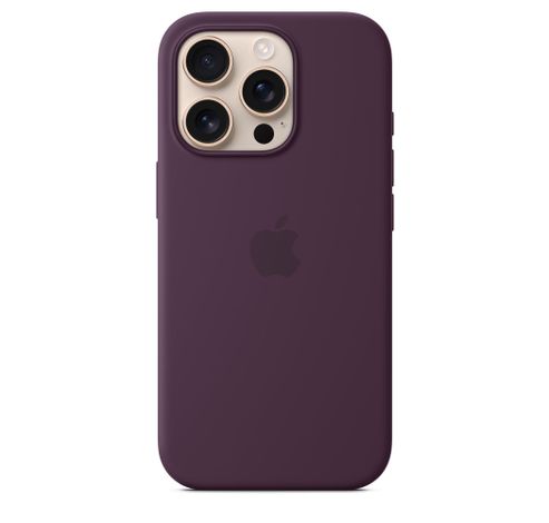 iPhone 16 Pro Silicone Case with MagSafe - Plum  Apple