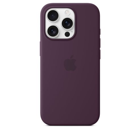 iPhone 16 Pro Silicone Case with MagSafe - Plum  Apple