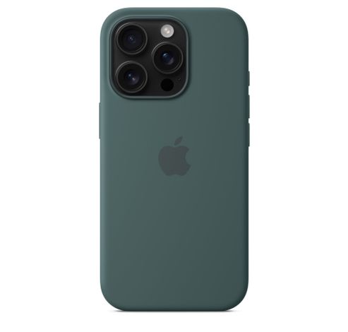 iPhone 16 Pro Silicone Case with MagSafe - Lake Green  Apple