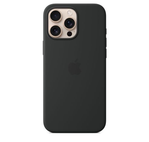 iPhone 16 Pro Max Silicone Case with MagSafe - Black  Apple