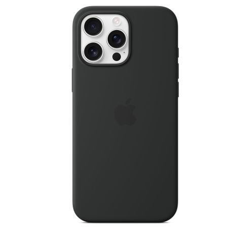 iPhone 16 Pro Max Silicone Case with MagSafe - Black  Apple