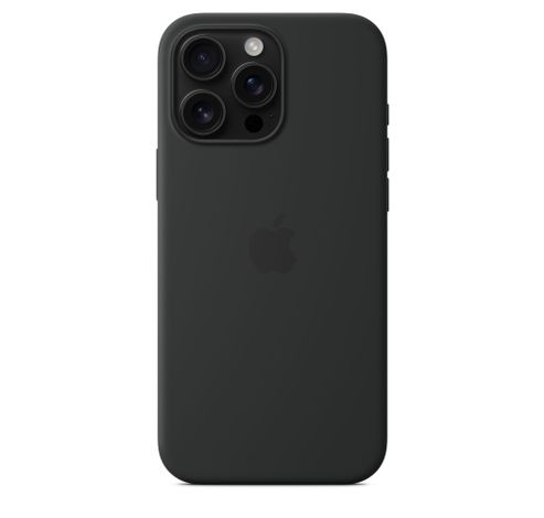 iPhone 16 Pro Max Silicone Case with MagSafe - Black  Apple