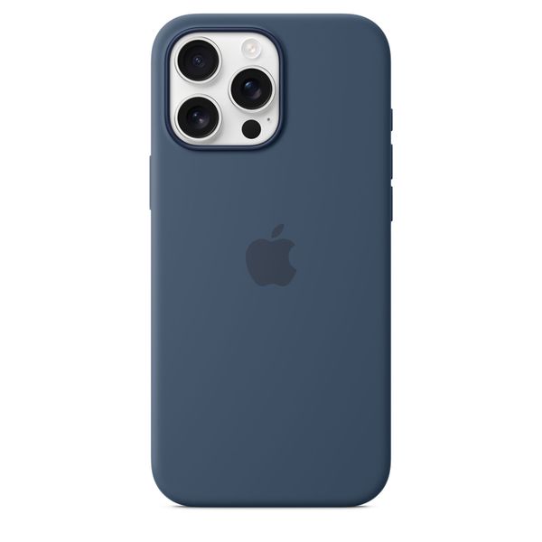 Siliconenhoesje met MagSafe voor iPhone 16 Pro Max - Denim 