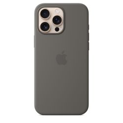 iPhone 16 Pro Max Silicone Case with MagSafe - Stone Gray Apple