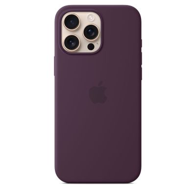 iPhone 16 Pro Max Silicone Case with MagSafe - Plum Apple