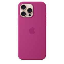 iPhone 16 Pro Max Silicone Case with MagSafe - Fuchsia Apple