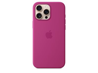 Siliconenhoesje met MagSafe voor iPhone 16 Pro Max - Fuchsia