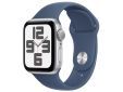 Apple Watch SE 2024 GPS + Cellular 44mm Silver Aluminium Case Denim Sport Band M/L