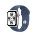 Apple Apple Watch SE 2024 GPS 40mm Silver Aluminium Case Denim Sport Band M/L