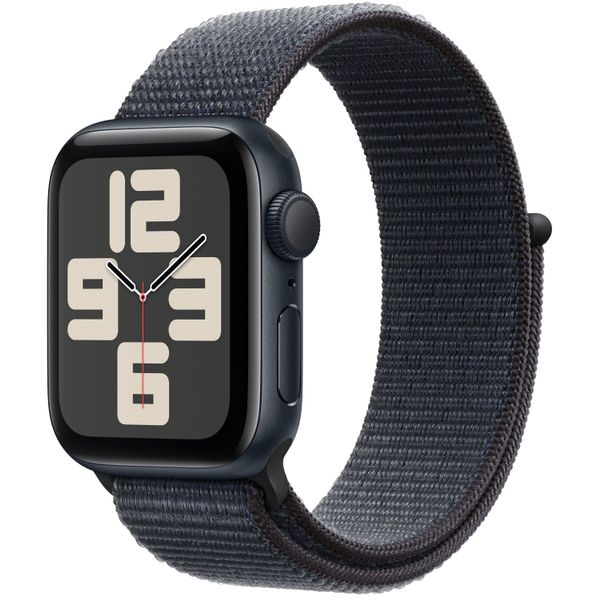 Apple Watch SE 2024 GPS 40mm Midnight Aluminium Case Ink Sport Loop 