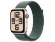 Apple Watch SE 2024 GPS + Cellular 44mm Starlight Aluminium Case Blue-Green Sport Loop