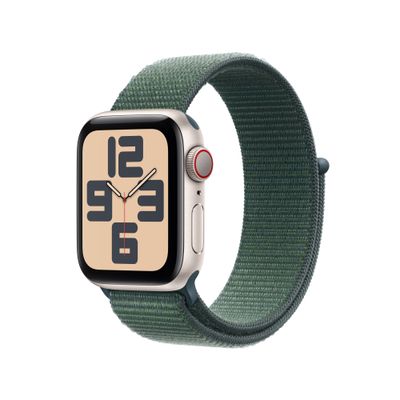 Apple Watch SE 2024 GPS + Cellular 40mm Starlight Aluminium Case Blue-Green Sport Loop  Apple