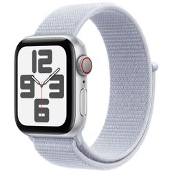 Apple Apple Watch SE 2024 GPS + Cellular 40mm Silver Aluminium Case Morning Blue Sport Loop