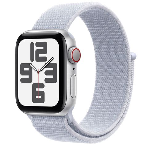 Apple Watch SE 2024 GPS + Cellular 40mm Silver Aluminium Case Morning Blue Sport Loop  Apple