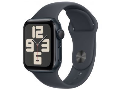 Apple Watch SE 2024 GPS 40mm Midnight Aluminium Case Midnight Sport Band M/L