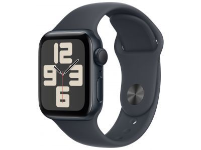 Apple Watch SE 2024 GPS 40mm Midnight Aluminium Case Midnight Sport Band S/M