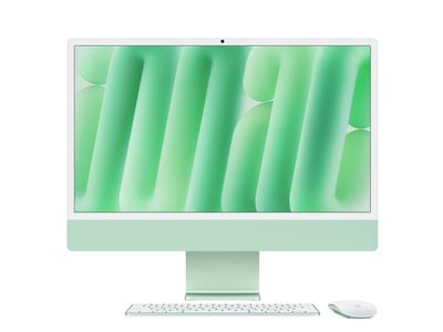 24-inch iMac Retina 4.5K display Apple M4 chip 10core CPU 10core GPU 24GB 512GB SSD Green