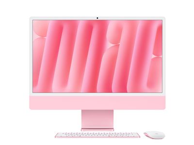 24-inch iMac Retina 4.5K display Apple M4 chip 10core CPU 10core GPU 16GB 256GB SSD Pink