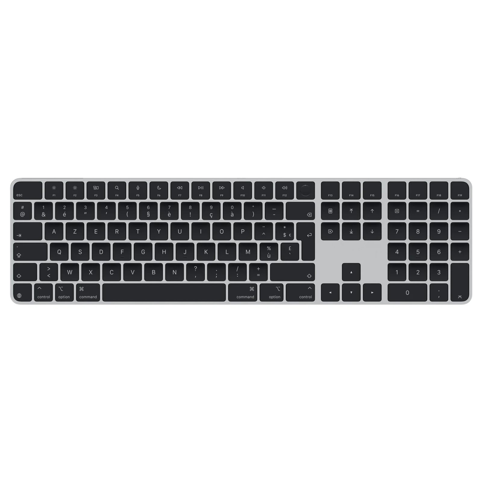 Magic Keyboard (USB-C) met Touch ID en numeriek toetsenblok Azerty Zwarte toetsen