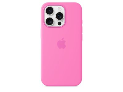 Siliconenhoesje met MagSafe voor iPhone 16 Pro Pioenroze