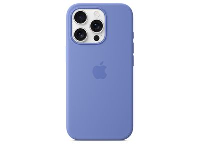 Siliconenhoesje met MagSafe voor iPhone 16 Pro Violetblauw