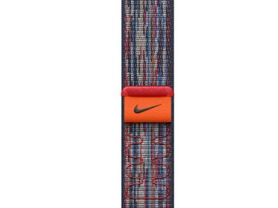 Geweven sportbandje van Nike (42 mm) Blauw/rood 